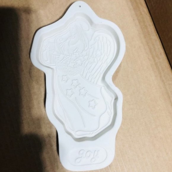 Longaberger Shortbread/Cookie Mold - JOY Angel - 1996 - Kitchen Bakeware - Picture 1 of 6